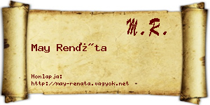 May Renáta névjegykártya